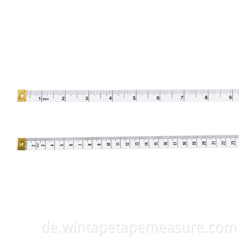 150cm/60inch Maßschneider Fiberglas Maßbänder hochwertige Körperzoll Meterware in China mit Firmenlogo oder Name